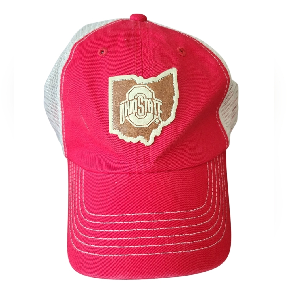 Scarlet Ohio State Cap with Mesh Back
